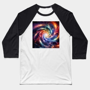 Iridescent Spiral Baseball T-Shirt